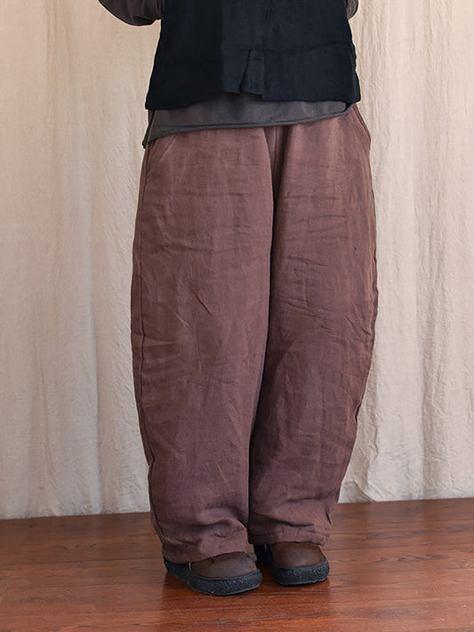 Winter Rero Linen Pocket Harem Pants At1096