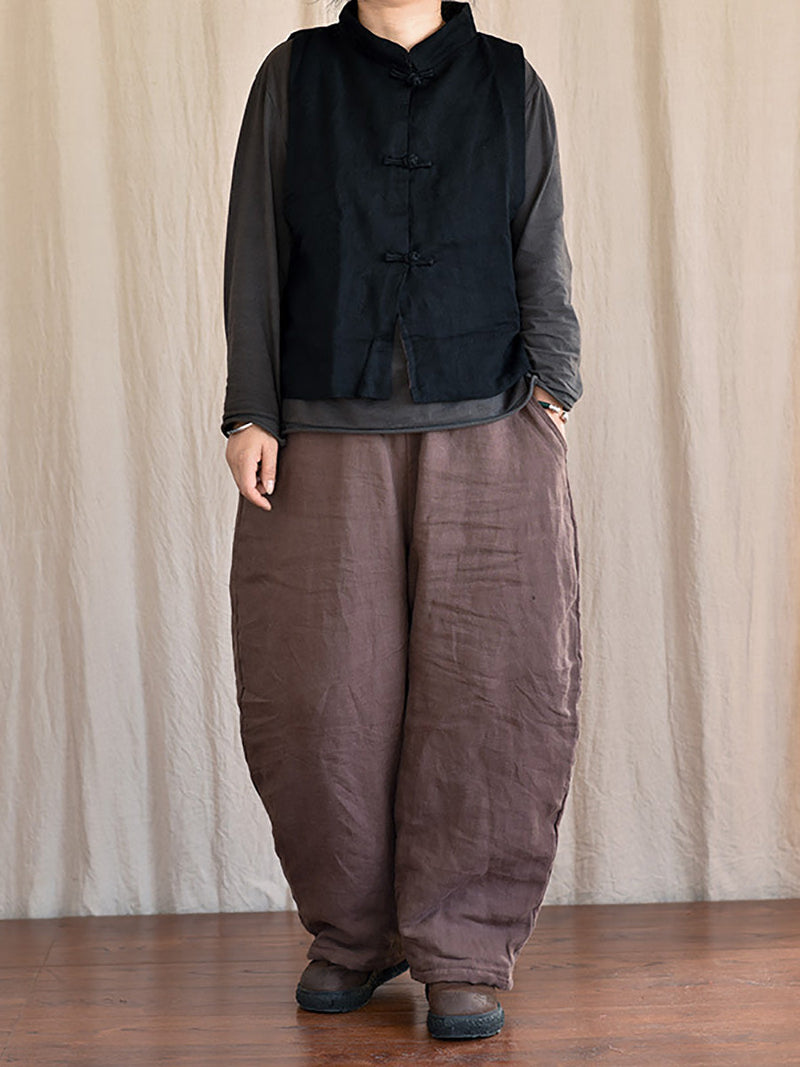 Winter Rero Linen Pocket Harem Pants At1096