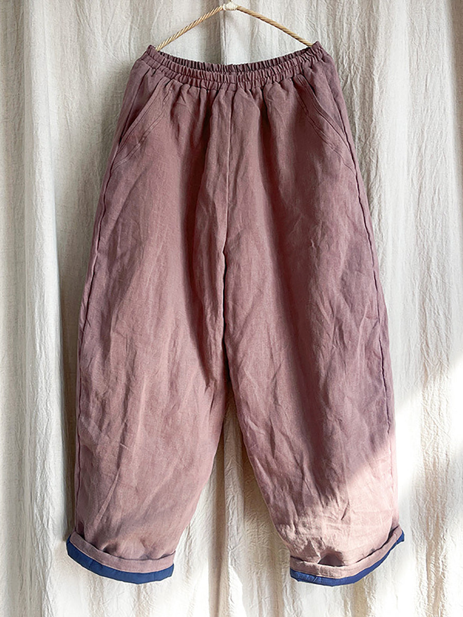 Winter Rero Linen Pocket Harem Pants At1096