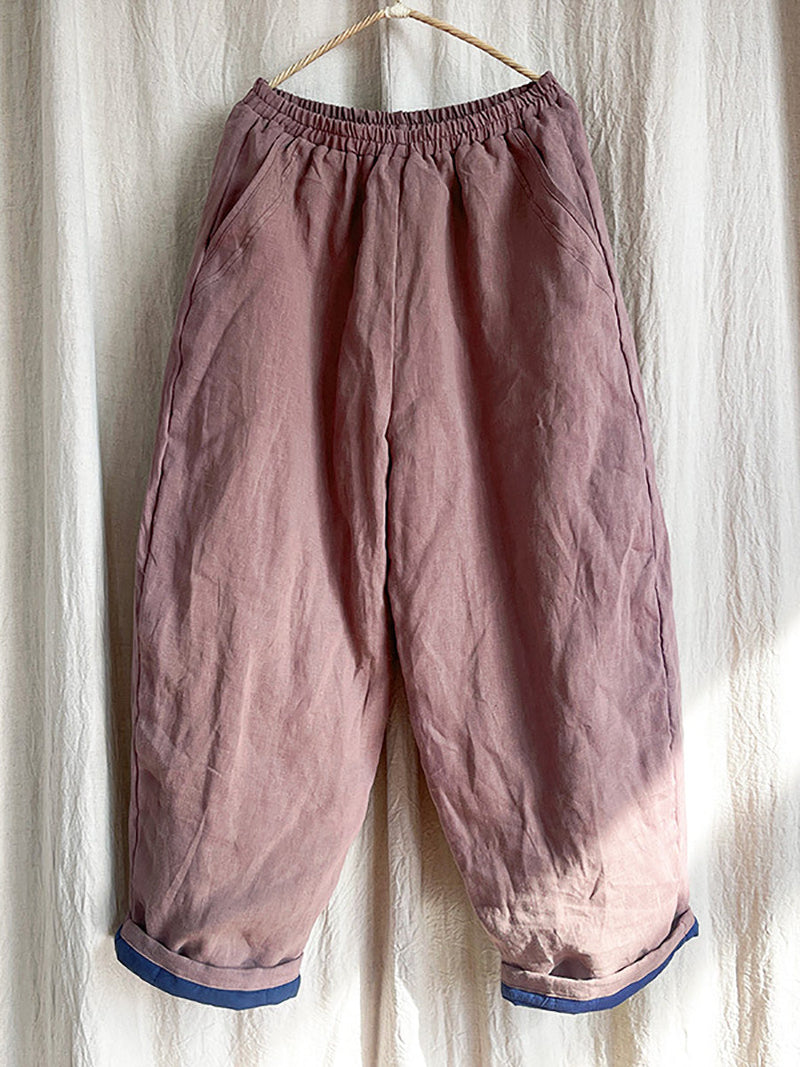 Winter Rero Linen Pocket Harem Pants At1096