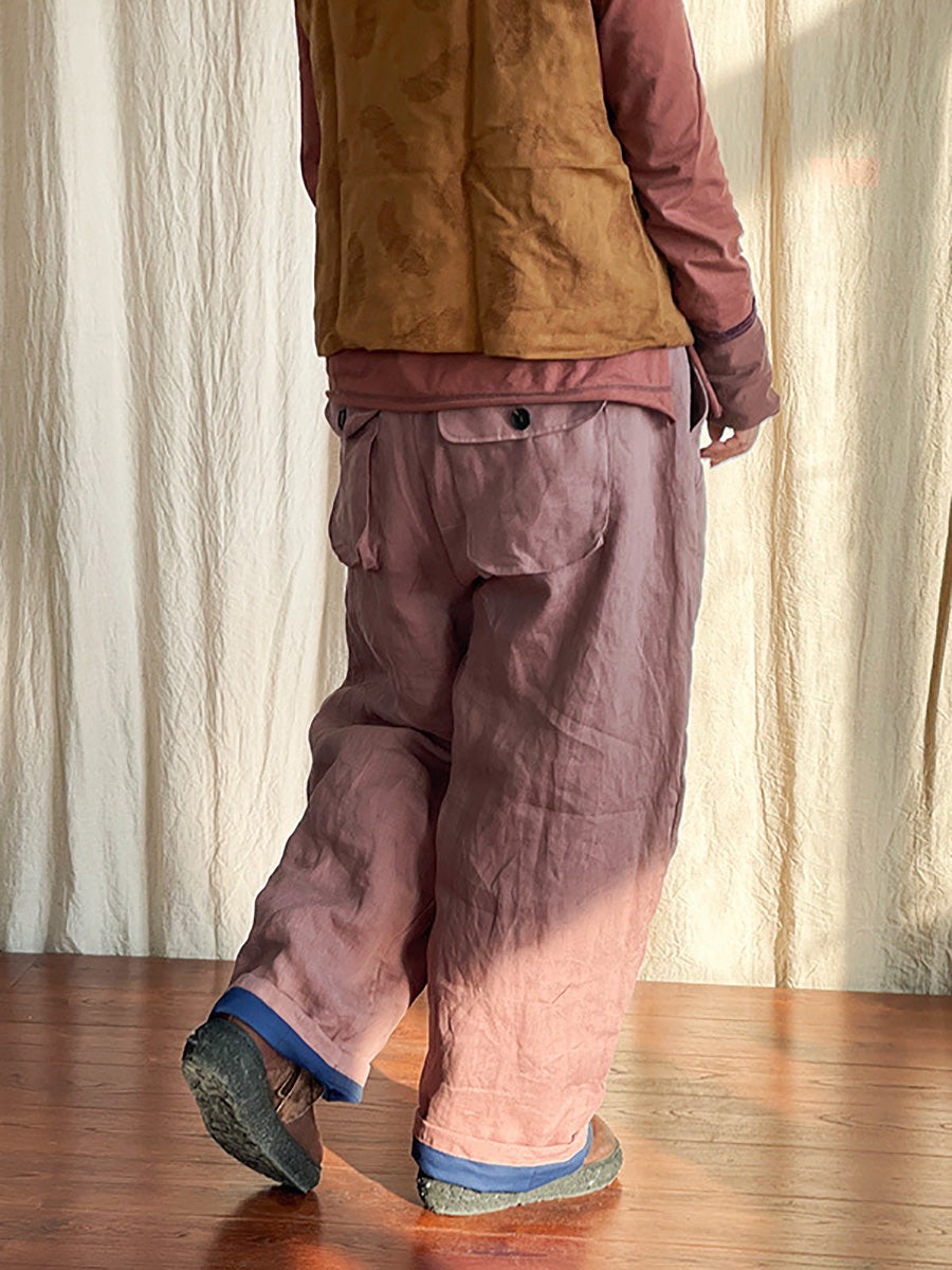 Winter Rero Linen Pocket Harem Pants At1096