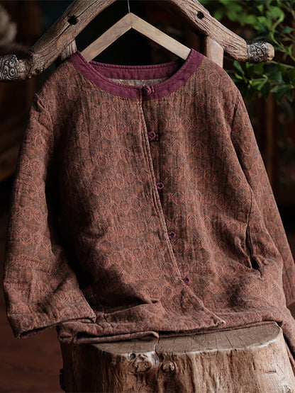 Autumn 100%cotton Short Padded Coat Ai1061
