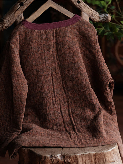 Autumn 100%cotton Short Padded Coat Ai1061
