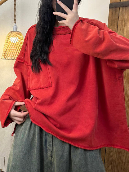 Autumn Stand Collar Sweatshirt Ah1059