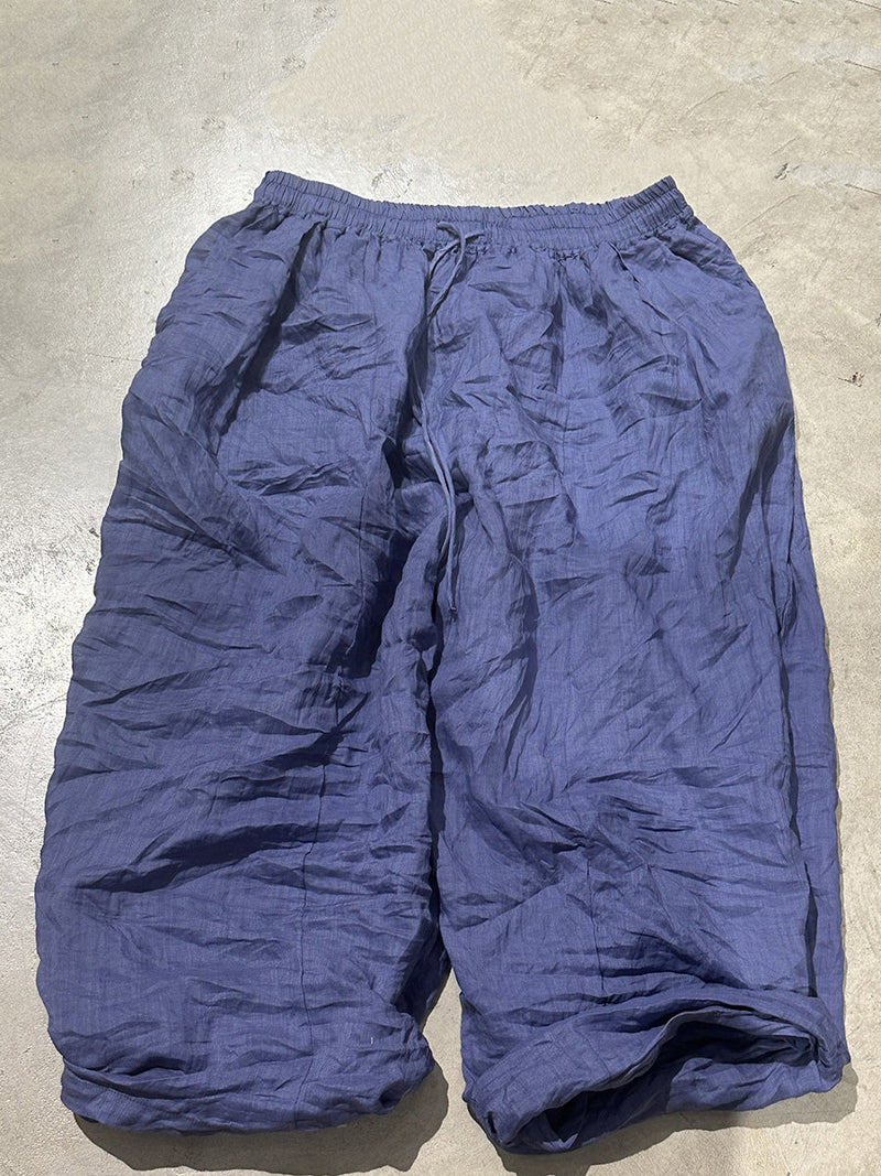 Autumn Loose Ramie Pants Ax1014