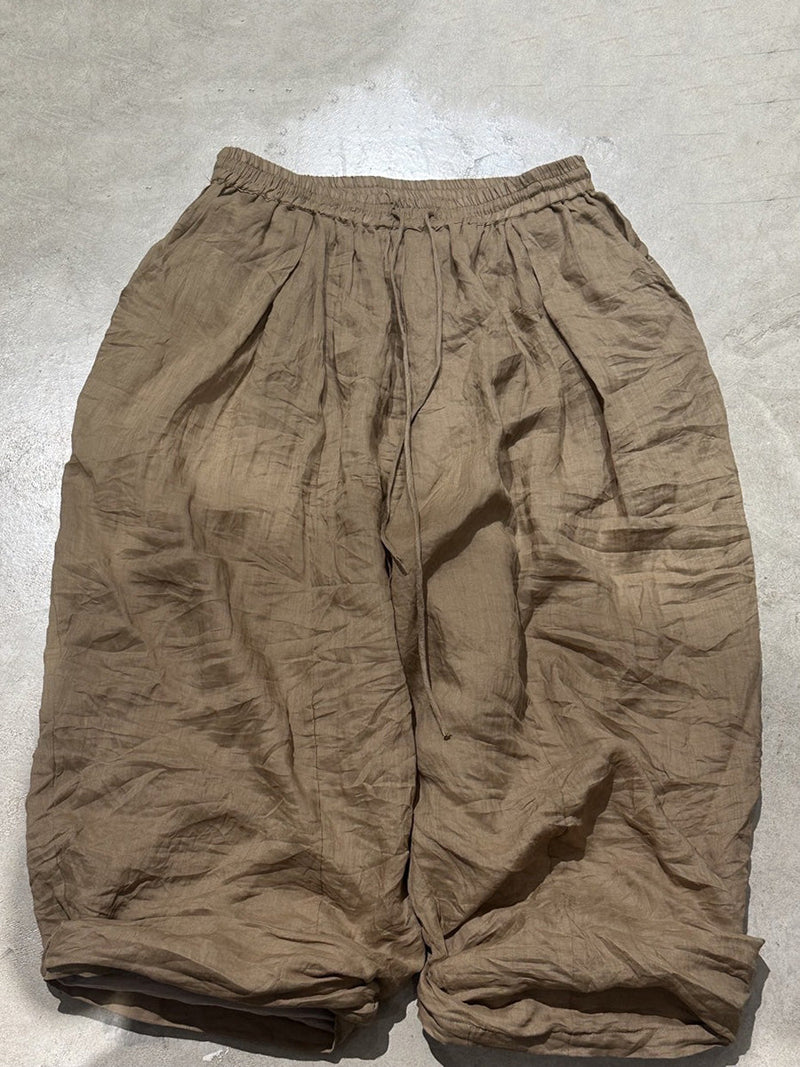 Autumn Loose Ramie Pants Ax1014