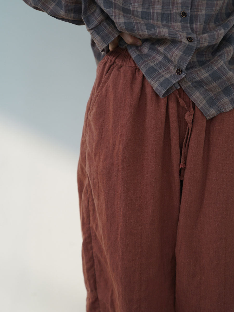 Autumn Linen Loose Pants Av1030