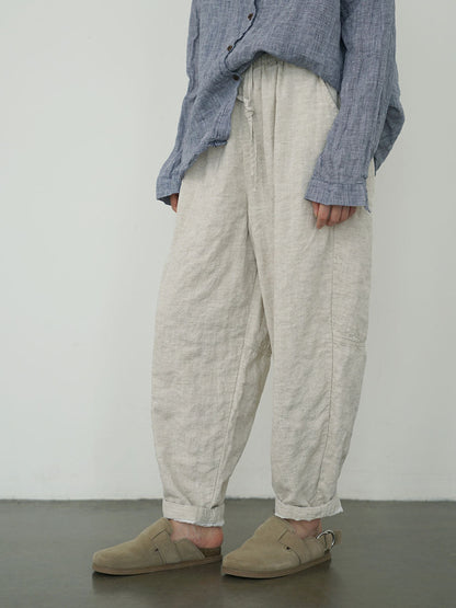 Autumn Linen Loose Pants Av1030
