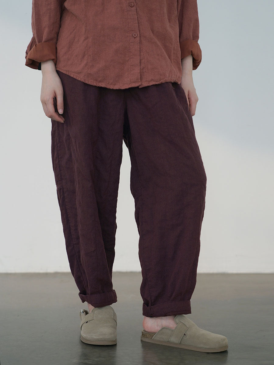 Autumn Linen Loose Pants Av1030