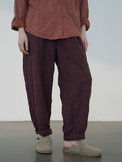 Autumn Linen Loose Pants Av1030