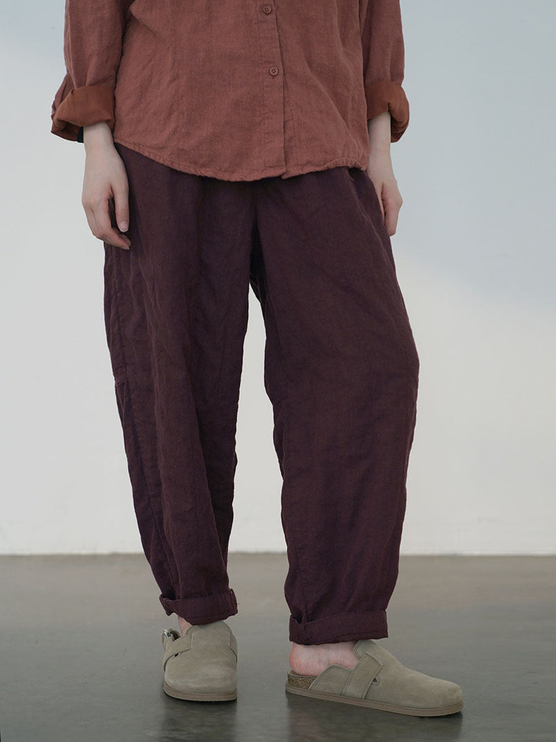 Autumn Linen Loose Pants Av1030