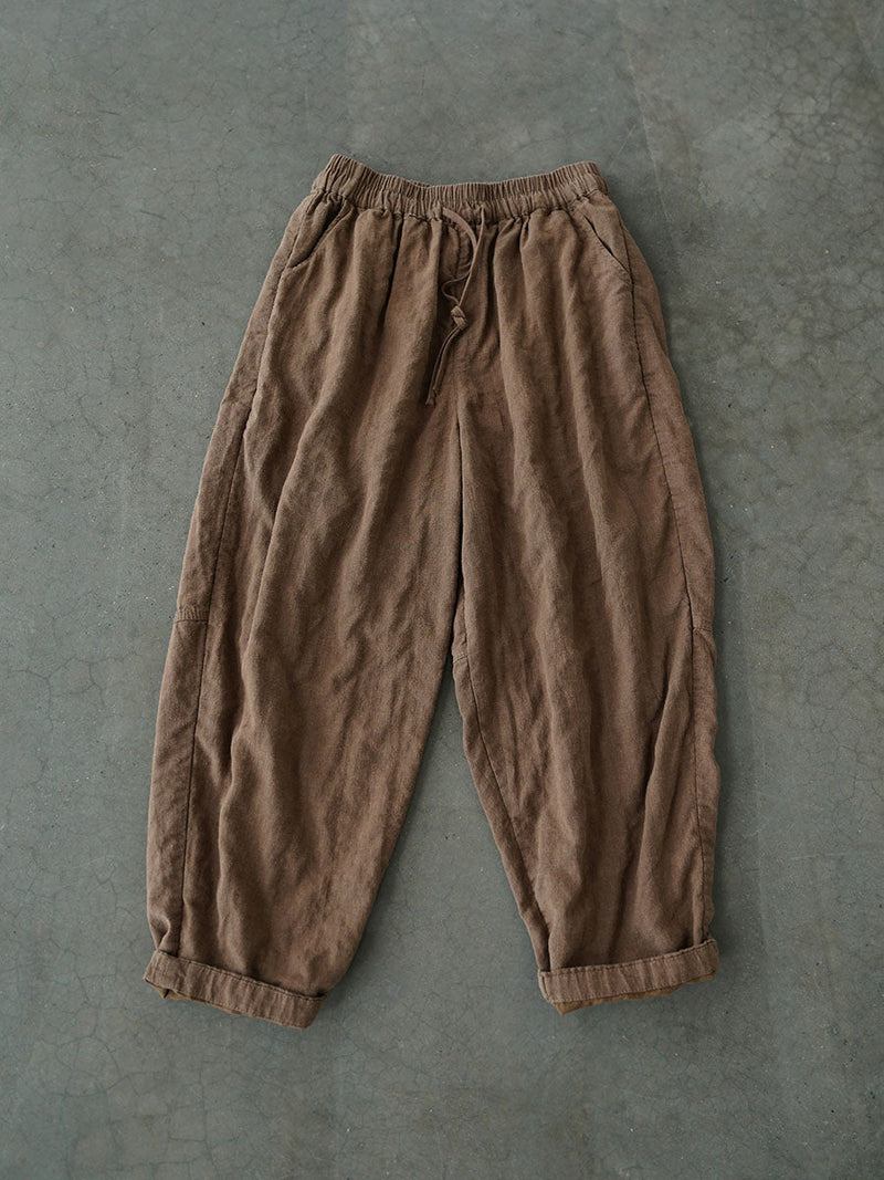 Autumn Linen Loose Pants Av1030