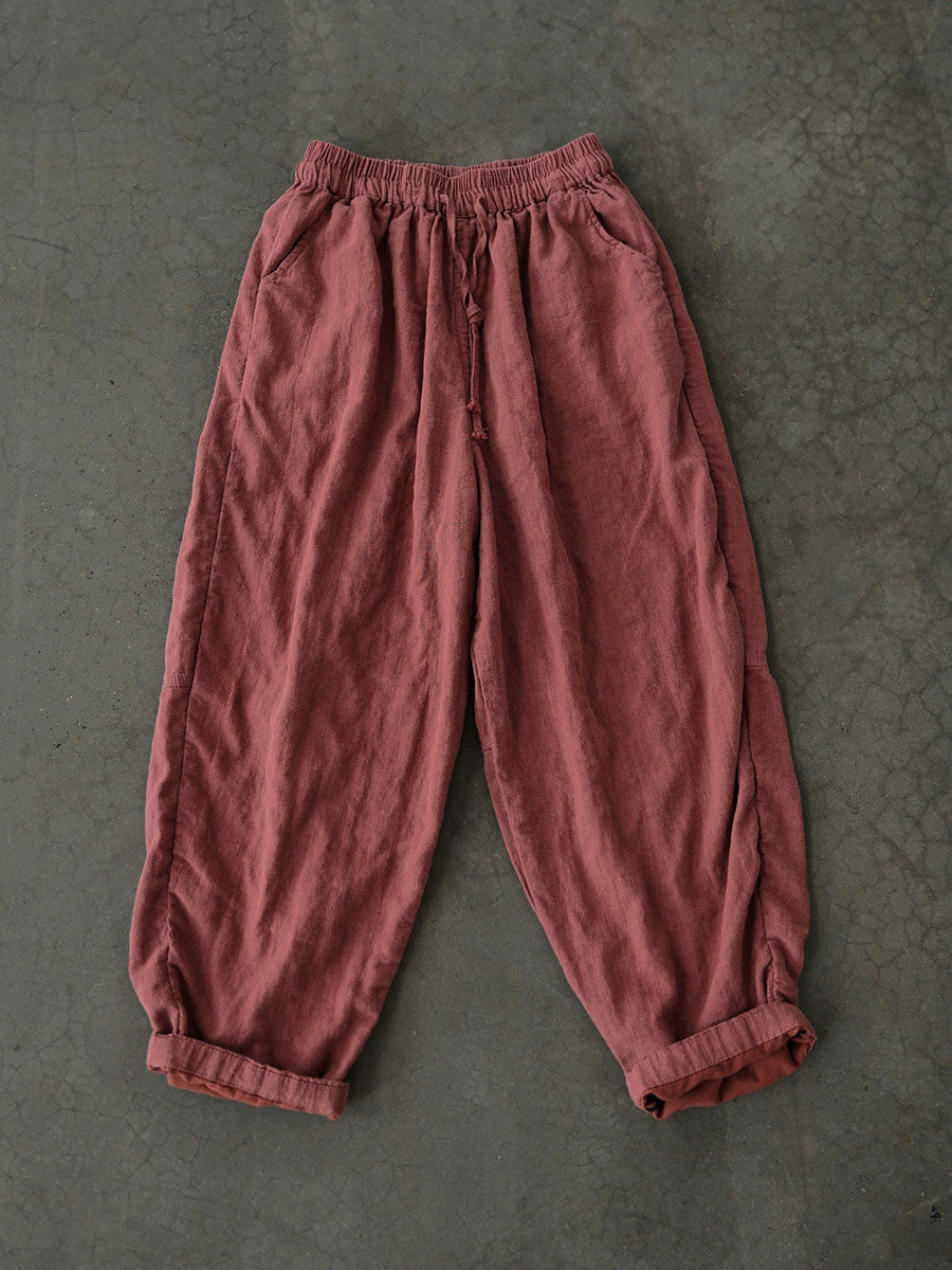 Autumn Linen Loose Pants Av1030