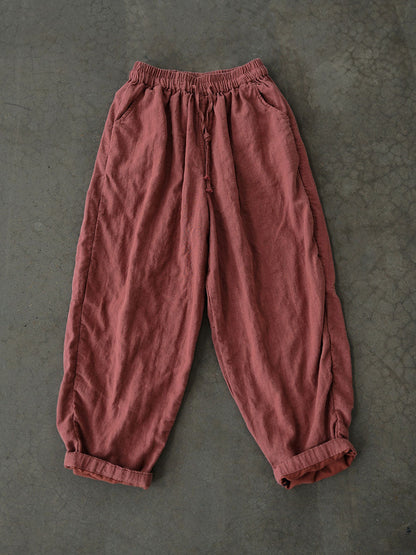 Autumn Linen Loose Pants Av1030