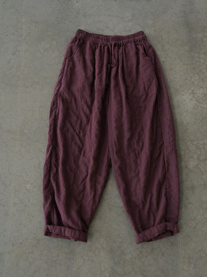 Autumn Linen Loose Pants Av1030