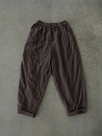 Autumn Linen Loose Pants Av1030