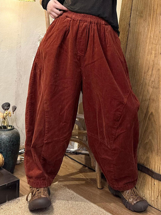 Autumn Retro Corduroy Harem Pants Ba1005