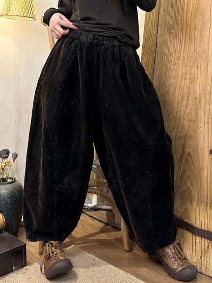 Autumn Retro Corduroy Harem Pants Ba1005