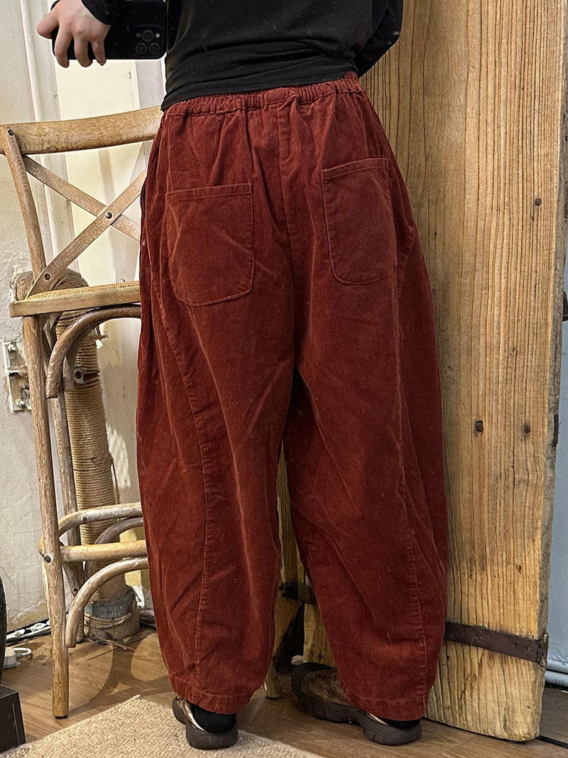 Autumn Retro Corduroy Harem Pants Ba1005