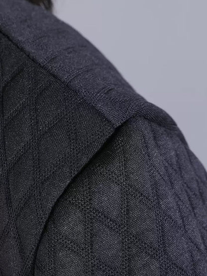 Winter Retro Warm Fleece-lined Long Coat Qm023