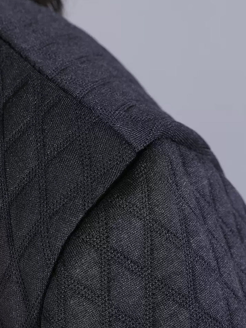 Winter Retro Warm Fleece-lined Long Coat Qm023