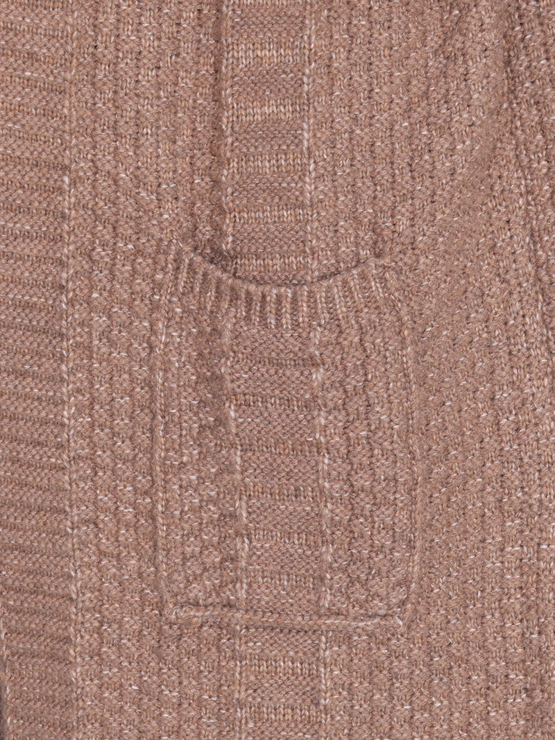 Autumn Artsy Knit Cardigan Hooded Vest Coat Qm008