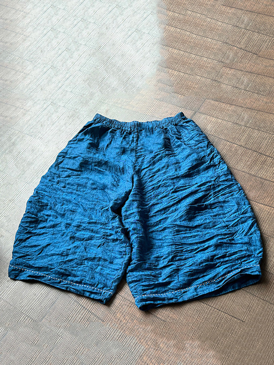 Autumn Retro Linen Wide-leg Pants Wu001