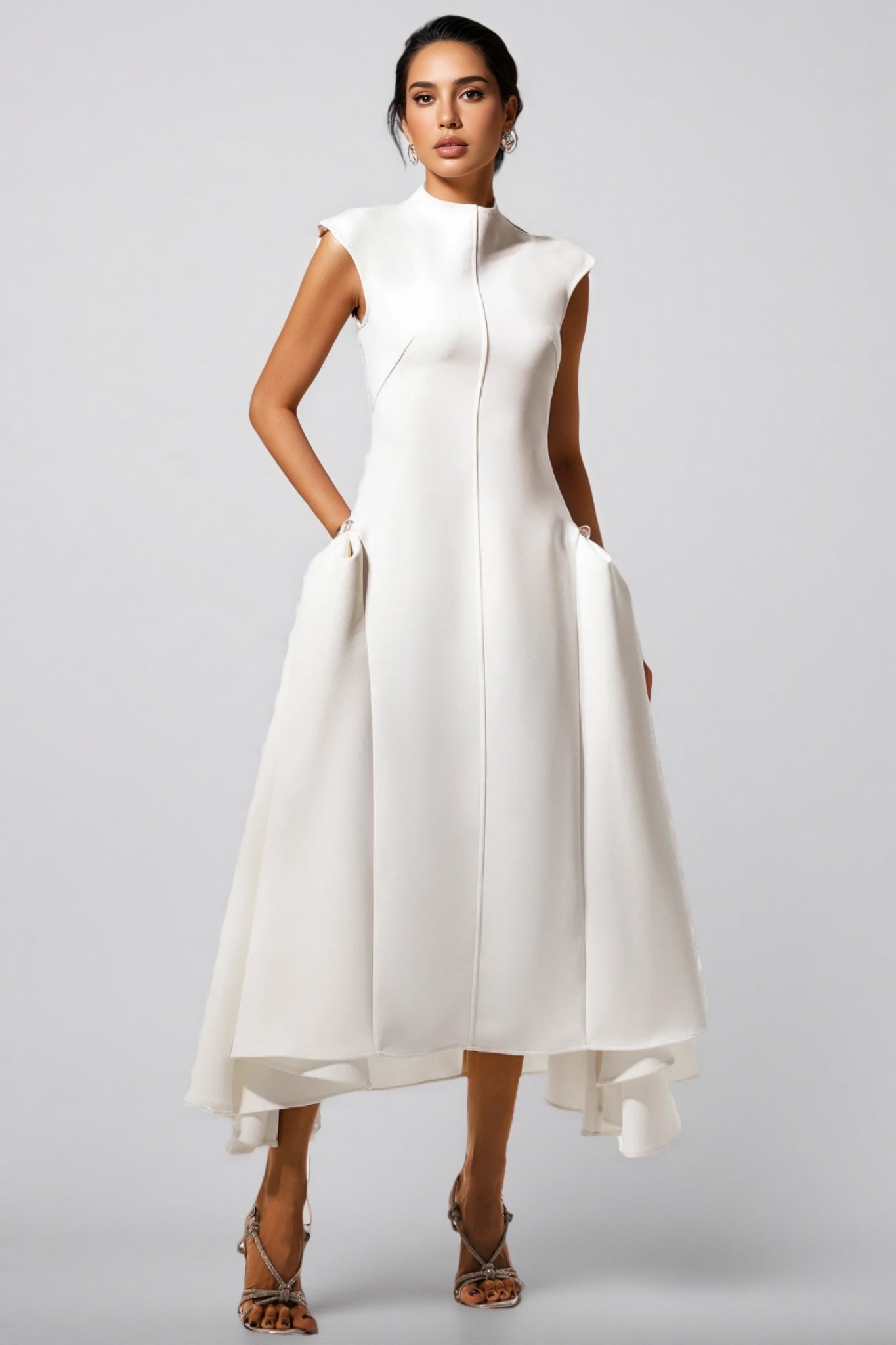 Paulina Choker Sleeveless Maxi Dress