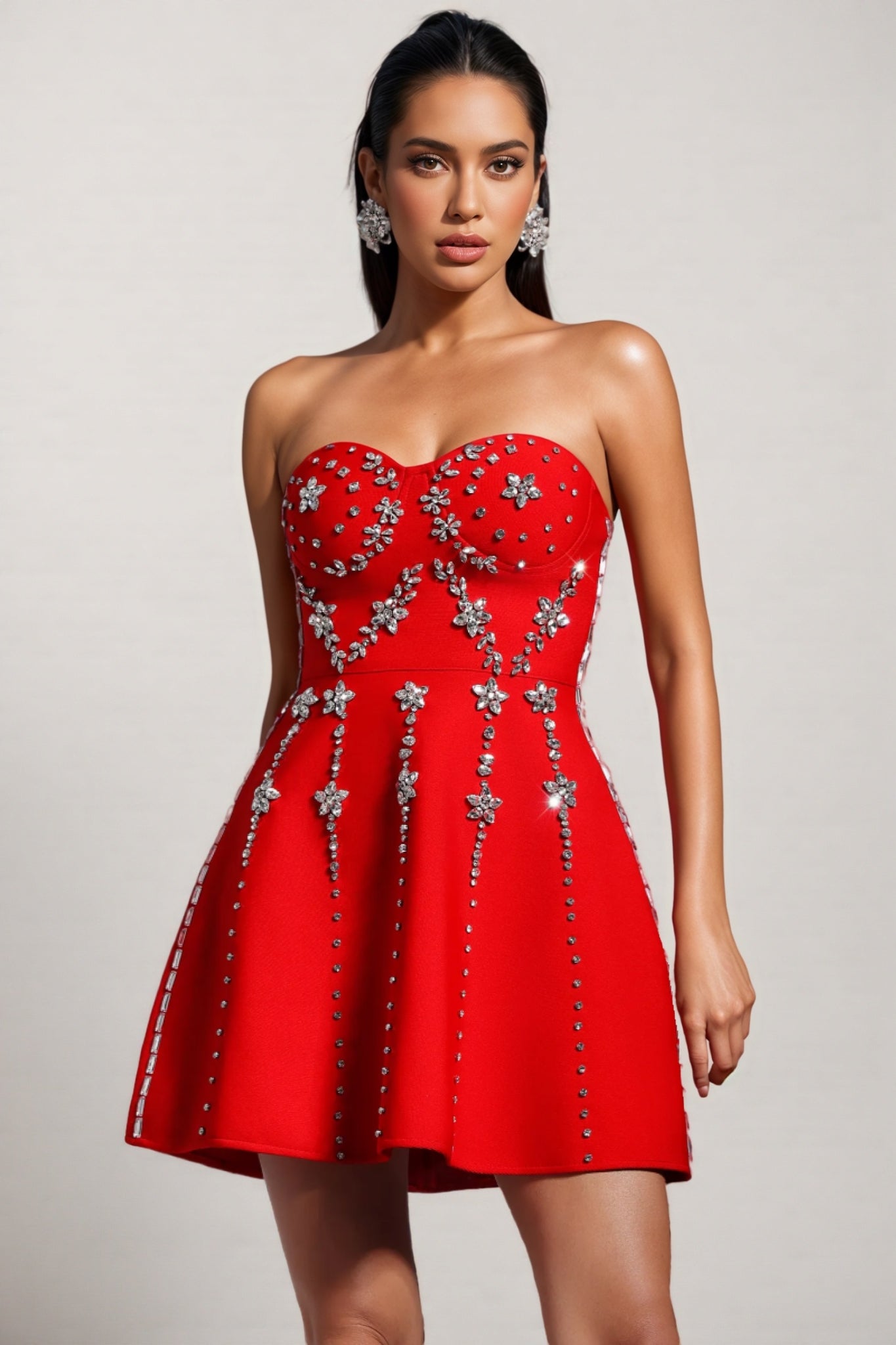 Dagan Diamonds 3d Mini Dress