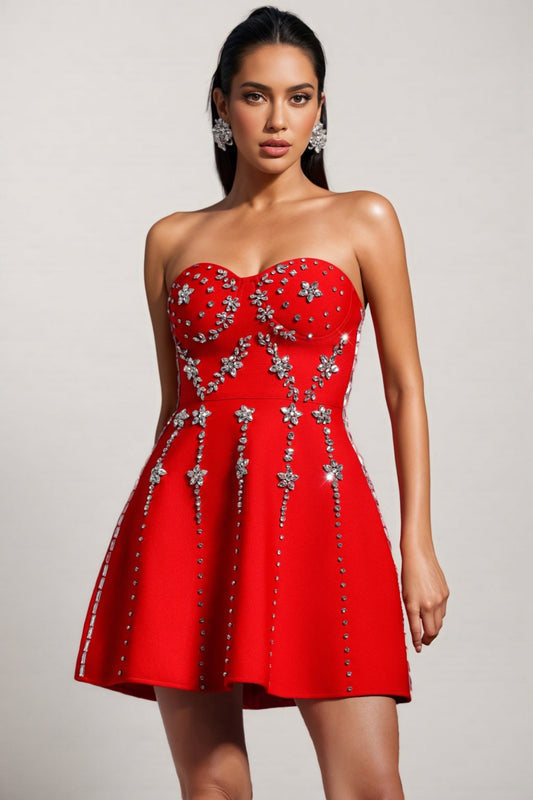 Dagan Diamonds 3d Mini Dress