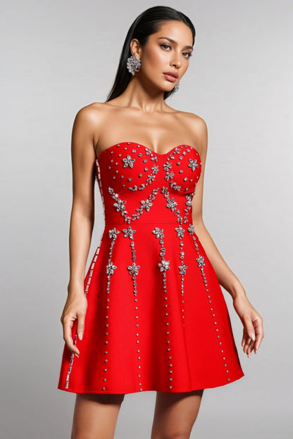 Dagan Diamonds 3d Mini Dress