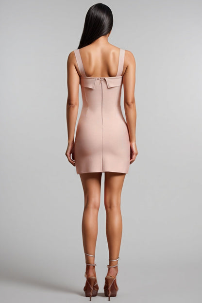 Florelle Sleeveless Flowers Bandage Mini Dress