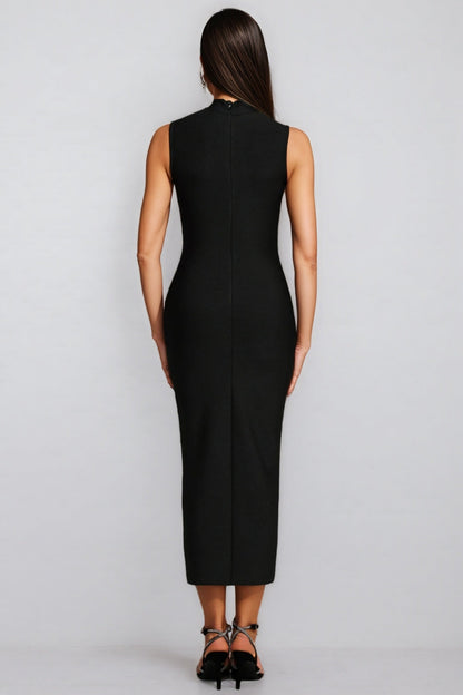 Nanci Sleeveless Diamond Bandage Maxi Dress