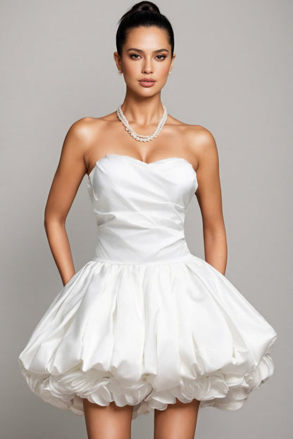 Calara Strapless Flowers Mini Dress
