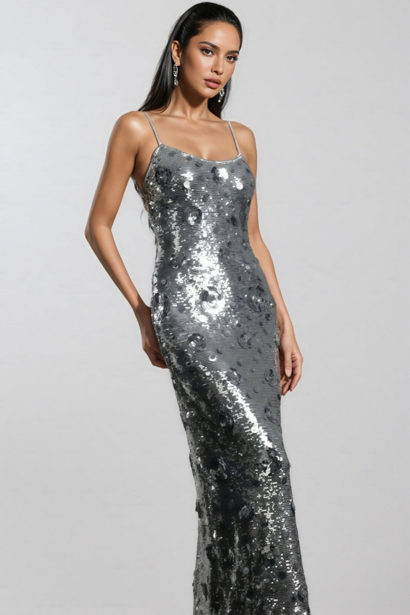 Dilara Strappy Sequinned Maxi Dress