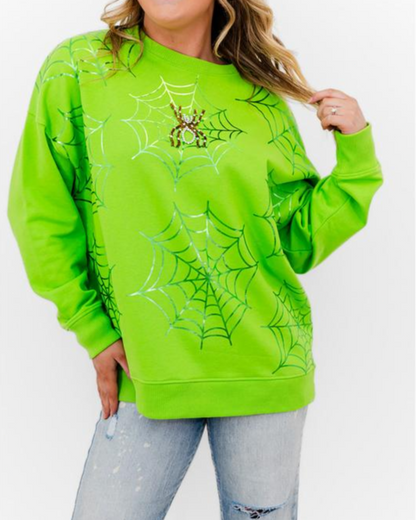 Spooky Web Glow Sweatshirt