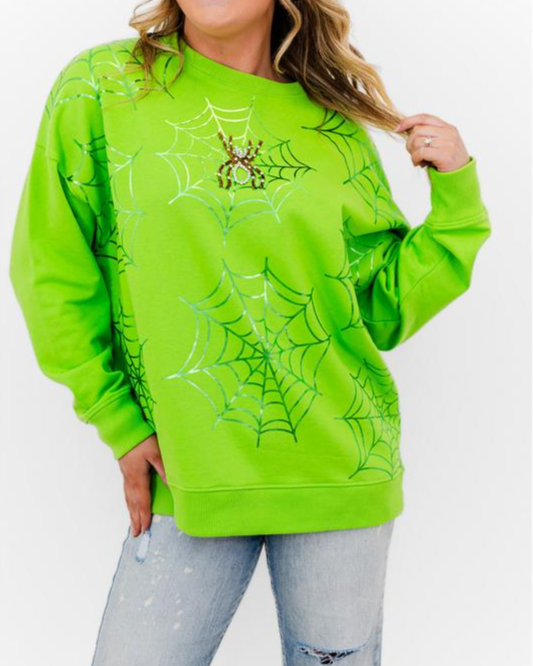 Spooky Web Glow Sweatshirt