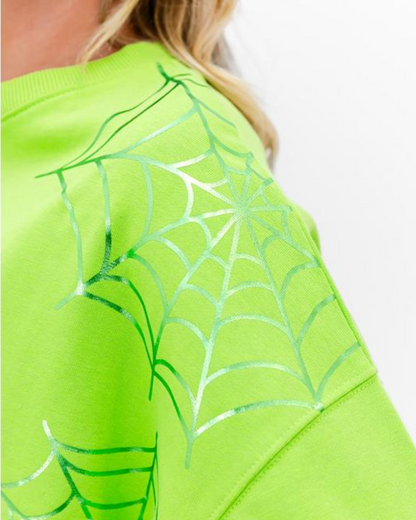 Spooky Web Glow Sweatshirt