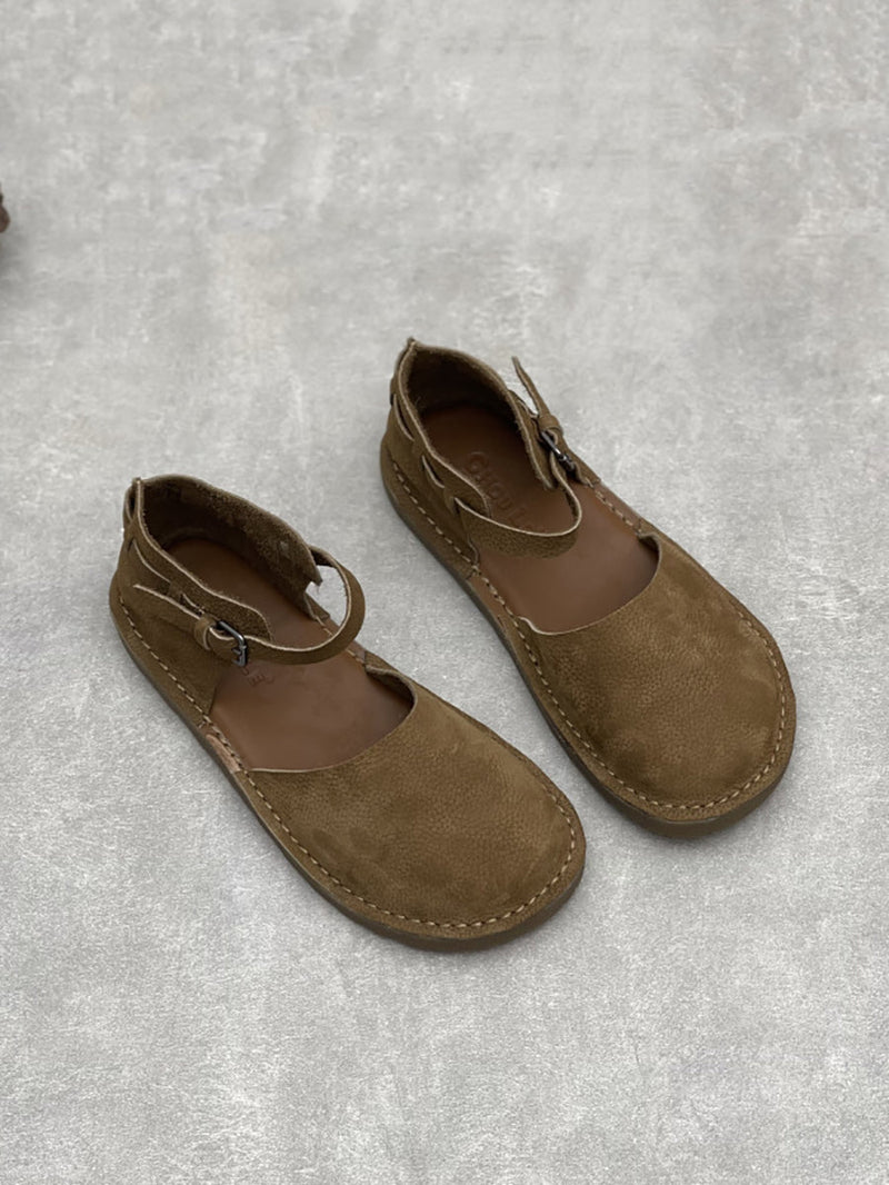 Leather Flat Summer Genuine Sandals