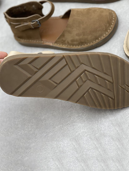 Leather Flat Summer Genuine Sandals