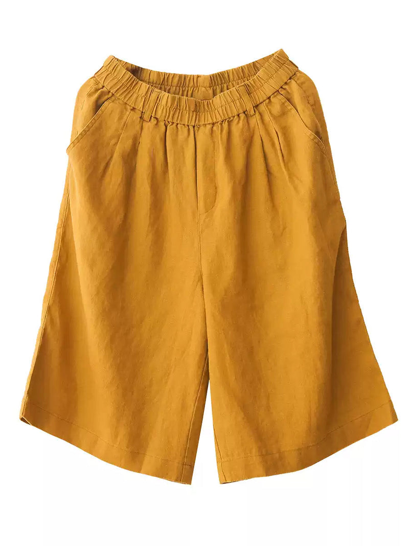 Color 100%linen Pure Fifth Summer Pants