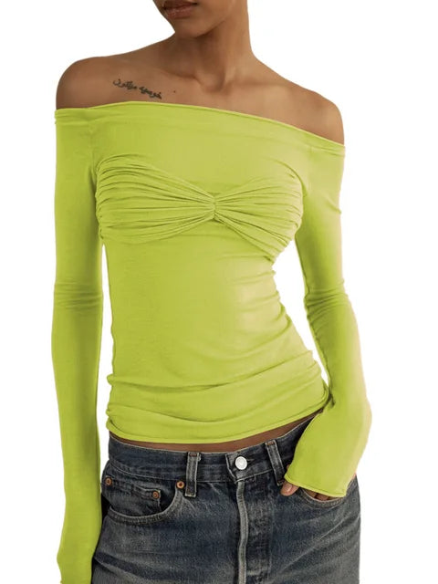 Short Sleeve Mesh Top Shirt for Off-shoulder See-through Knit Pullover Summer Sheer New T-shirt