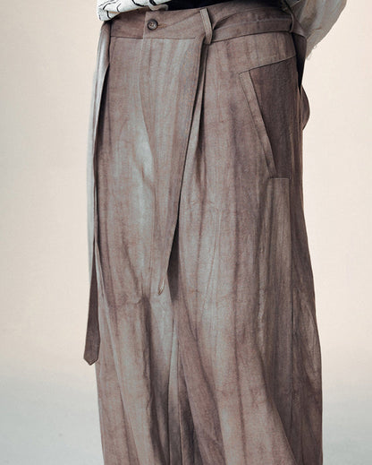 Wide-leg Linen Pants