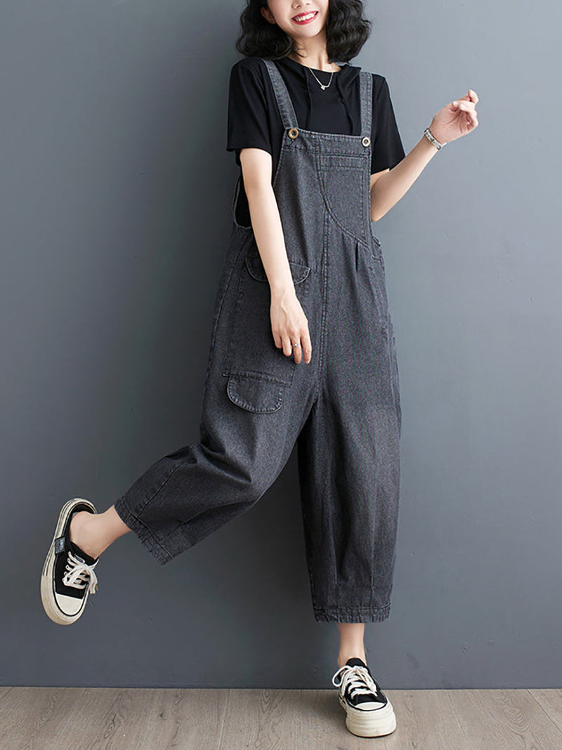 Summer Loose Denim Jumpsuits Xx1050
