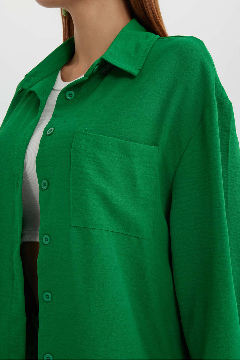 Long Sleeve Color Shirt Long Pants Set