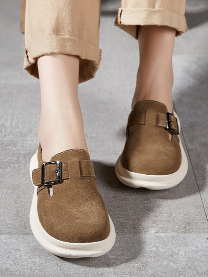 Summer Suded Leather Slippers As1015
