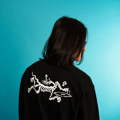Skeleton Dj Long Sleeve Sweatshirt