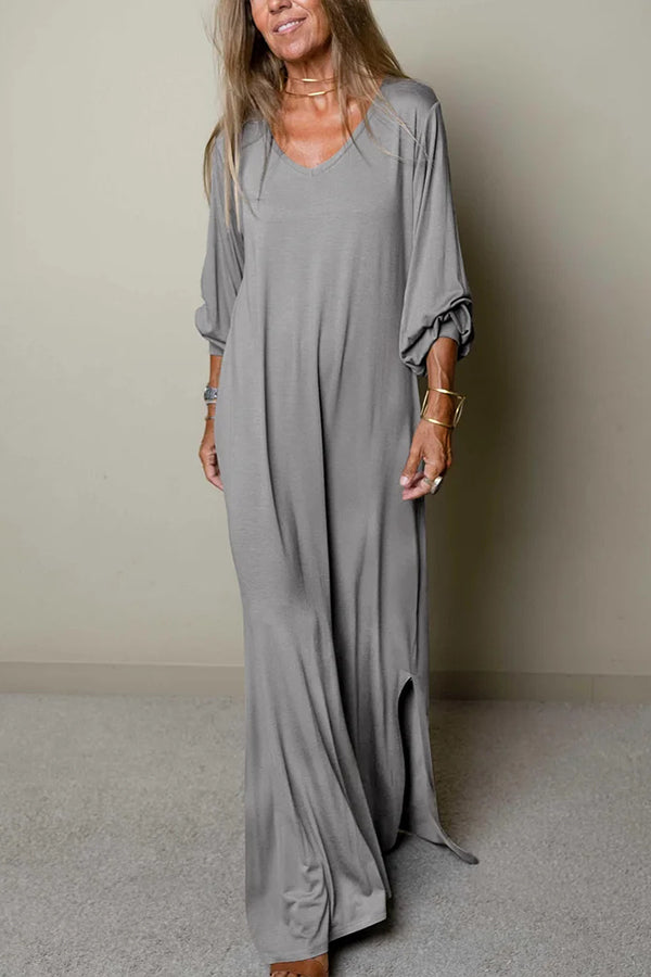 V-neck Maxi Dress