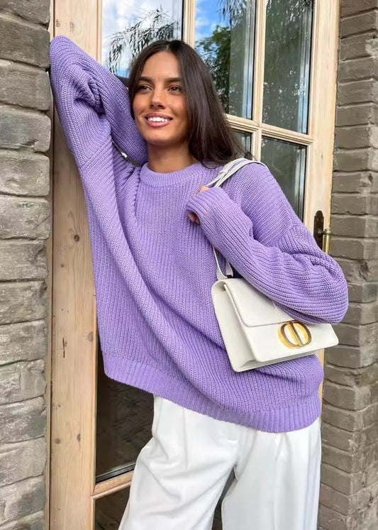Round Neck Loose Sweater
