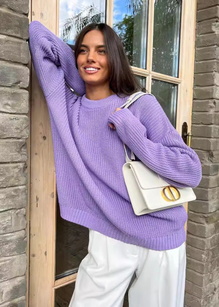 Round Neck Loose Sweater